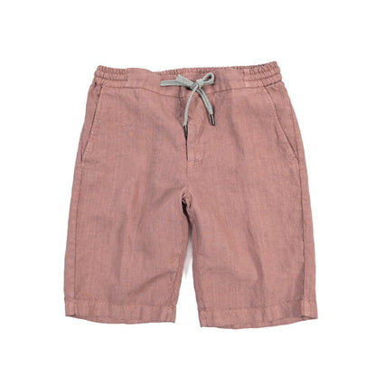 BERWICH “SHORT SPIAGGIA-GD” リネン100% ノータックショーツ ピンク(rosa474) 48 | GUARDAROBA MILANO OFFICIAL STORE