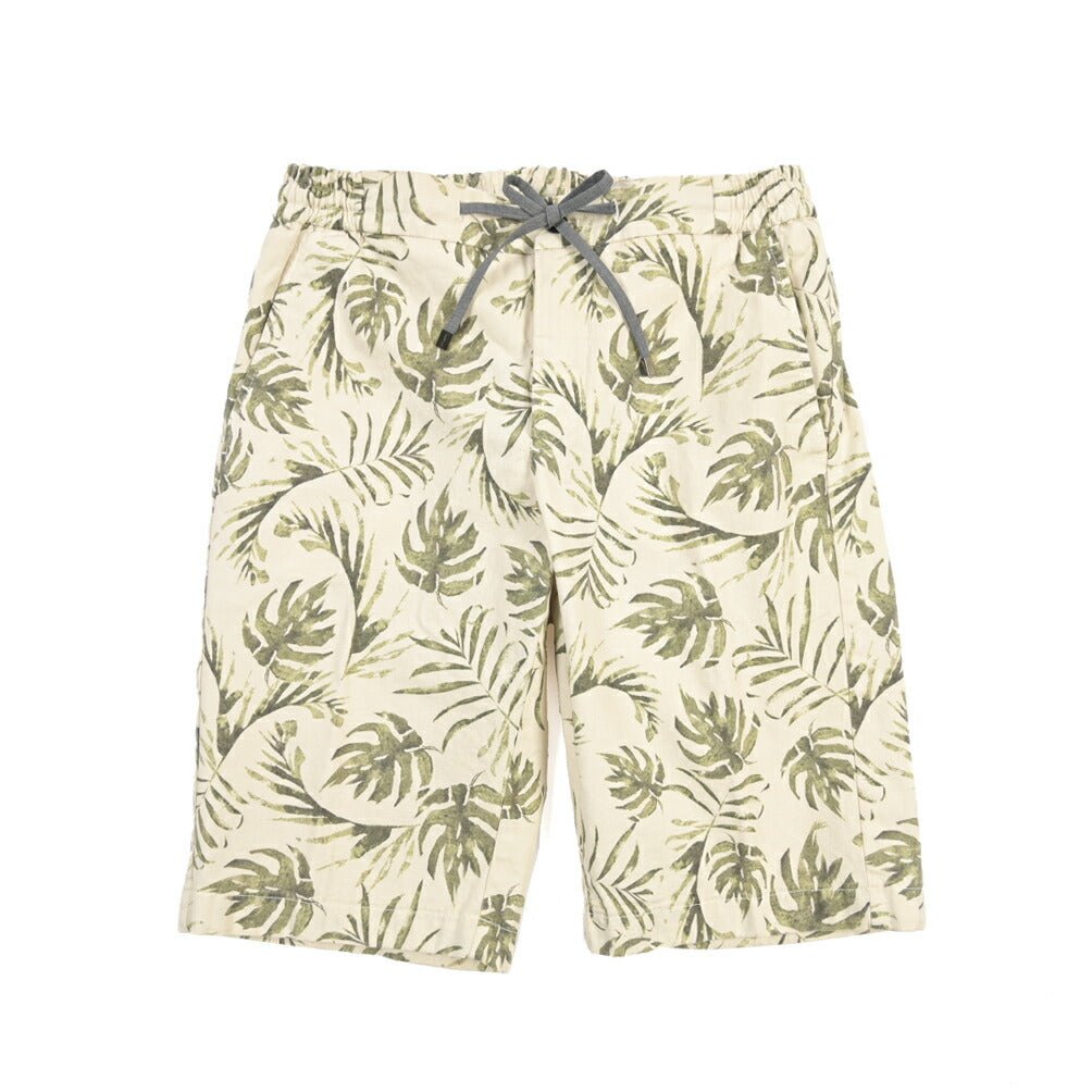 BERWICH “SHORT SPIAGGIA-GD” リネン混コットン ストレッチショーツ オフホワイト(latte802) 46 | GUARDAROBA MILANO OFFICIAL STORE
