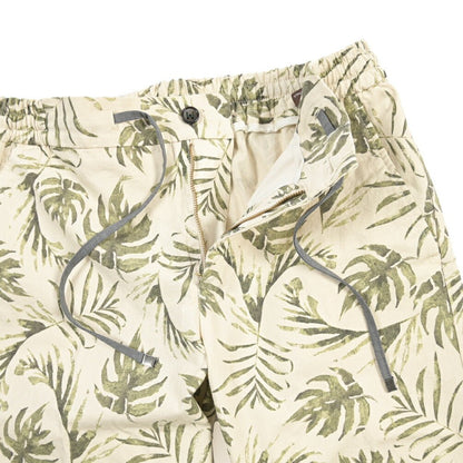 BERWICH “SHORT SPIAGGIA-GD” リネン混コットン ストレッチショーツ オフホワイト(latte802) 46 | GUARDAROBA MILANO OFFICIAL STORE