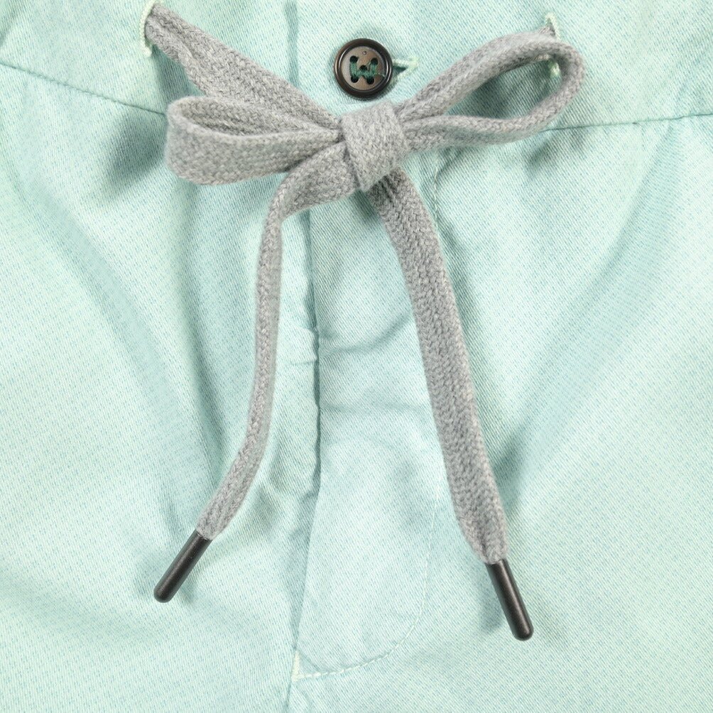 BERWICH “SHORT SPIAGGIA-GD” リヨセル混コットン ストレッチショーツ ライトグリーン(lt verde924) 46 | GUARDAROBA MILANO OFFICIAL STORE