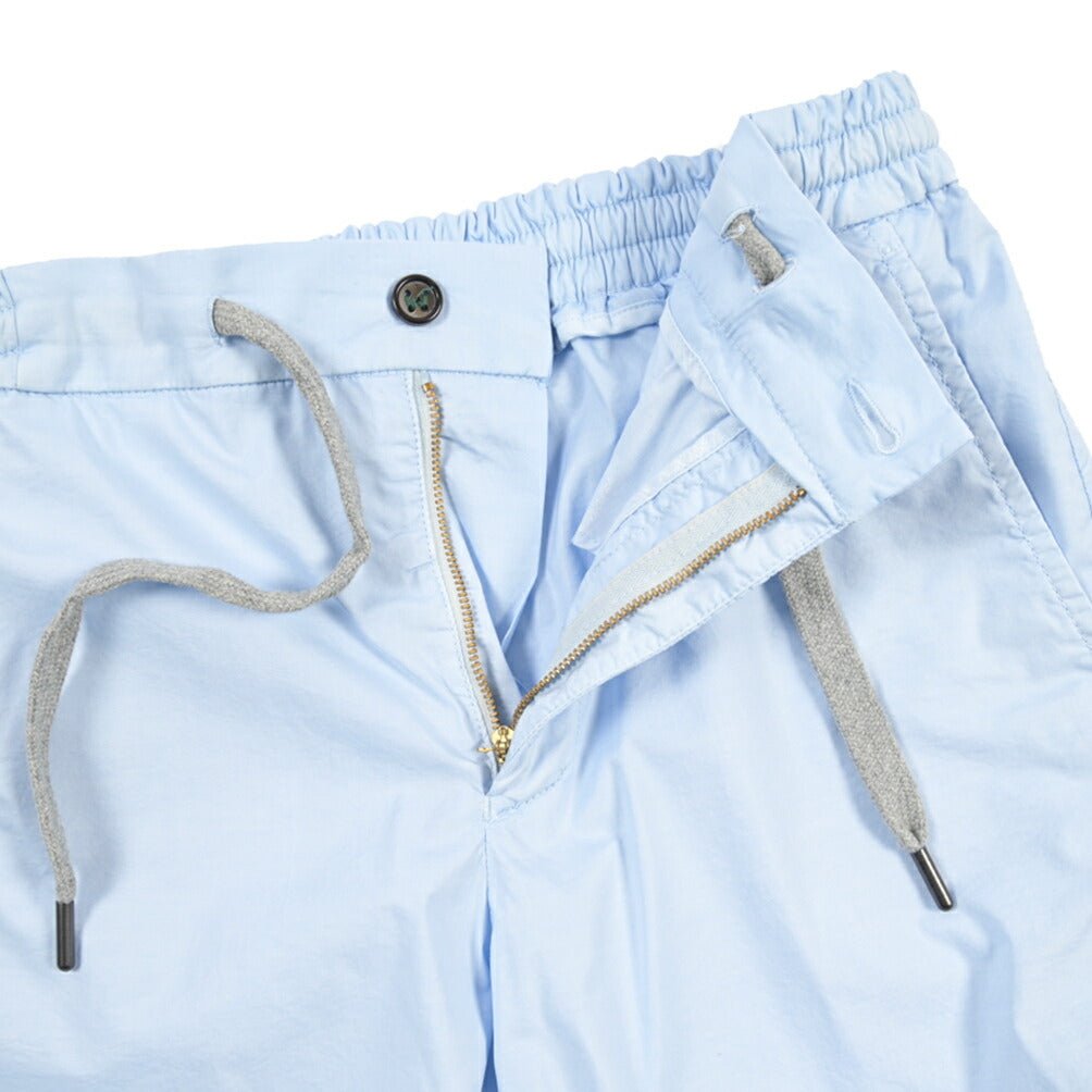 BERWICH “SHORT SPIAGGIA-GD” スーピマコットン ストレッチショーツ ライトブルー(lt azzurro75) 48 | GUARDAROBA MILANO OFFICIAL STORE