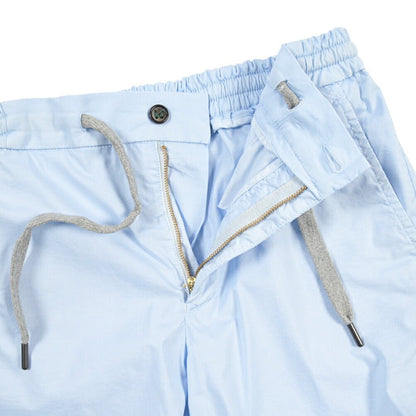 BERWICH “SHORT SPIAGGIA-GD” スーピマコットン ストレッチショーツ ライトブルー(lt azzurro75) 48 | GUARDAROBA MILANO OFFICIAL STORE