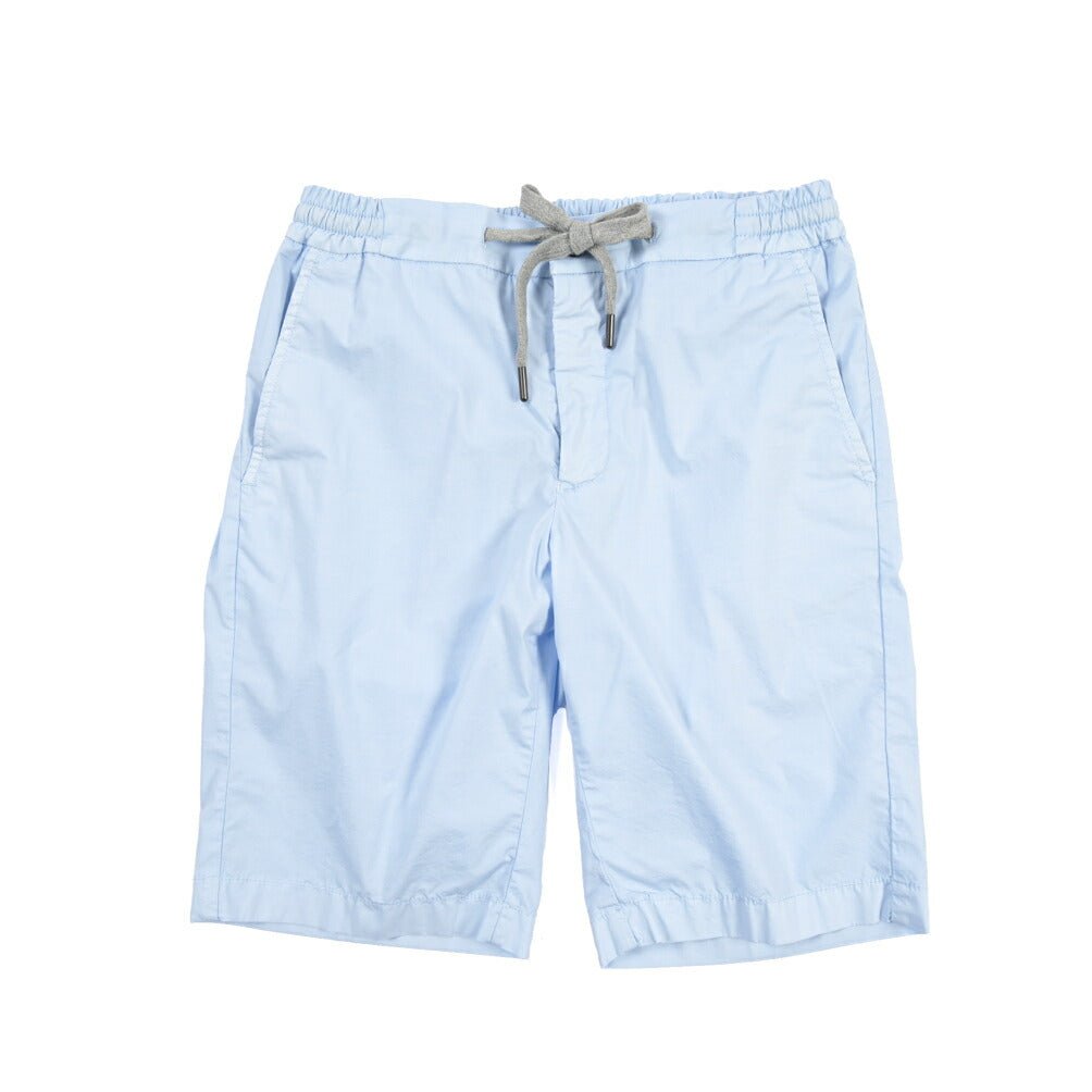BERWICH “SHORT SPIAGGIA-GD” スーピマコットン ストレッチショーツ ライトブルー(lt azzurro75) 48 | GUARDAROBA MILANO OFFICIAL STORE