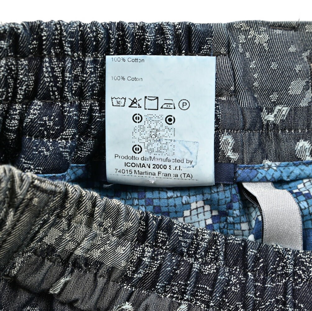 BERWICH "SPIAGGIA" コットン100% ドローコード付きバンダナ柄スラックス｜424528 - 48｜GUARDAROBA MILANO OFFICIAL STORE
