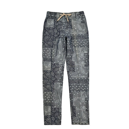 BERWICH "SPIAGGIA" コットン100% ドローコード付きバンダナ柄スラックス｜424528 - 48｜GUARDAROBA MILANO OFFICIAL STORE