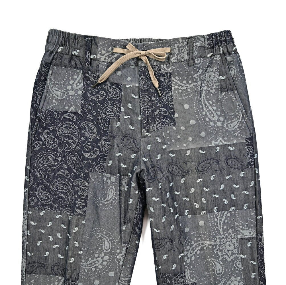 BERWICH "SPIAGGIA" コットン100% ドローコード付きバンダナ柄スラックス｜424528 - 48｜GUARDAROBA MILANO OFFICIAL STORE