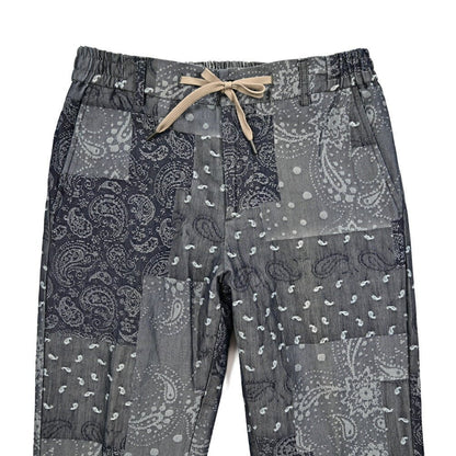 BERWICH "SPIAGGIA" コットン100% ドローコード付きバンダナ柄スラックス｜424528 - 48｜GUARDAROBA MILANO OFFICIAL STORE