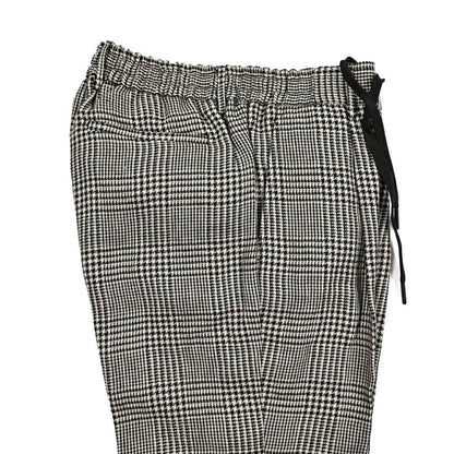 BERWICH "SPIAGGIA" リネン100% ドローコード付きワンタックパンツ ブラック(black) 50 | GUARDAROBA MILANO OFFICIAL STORE