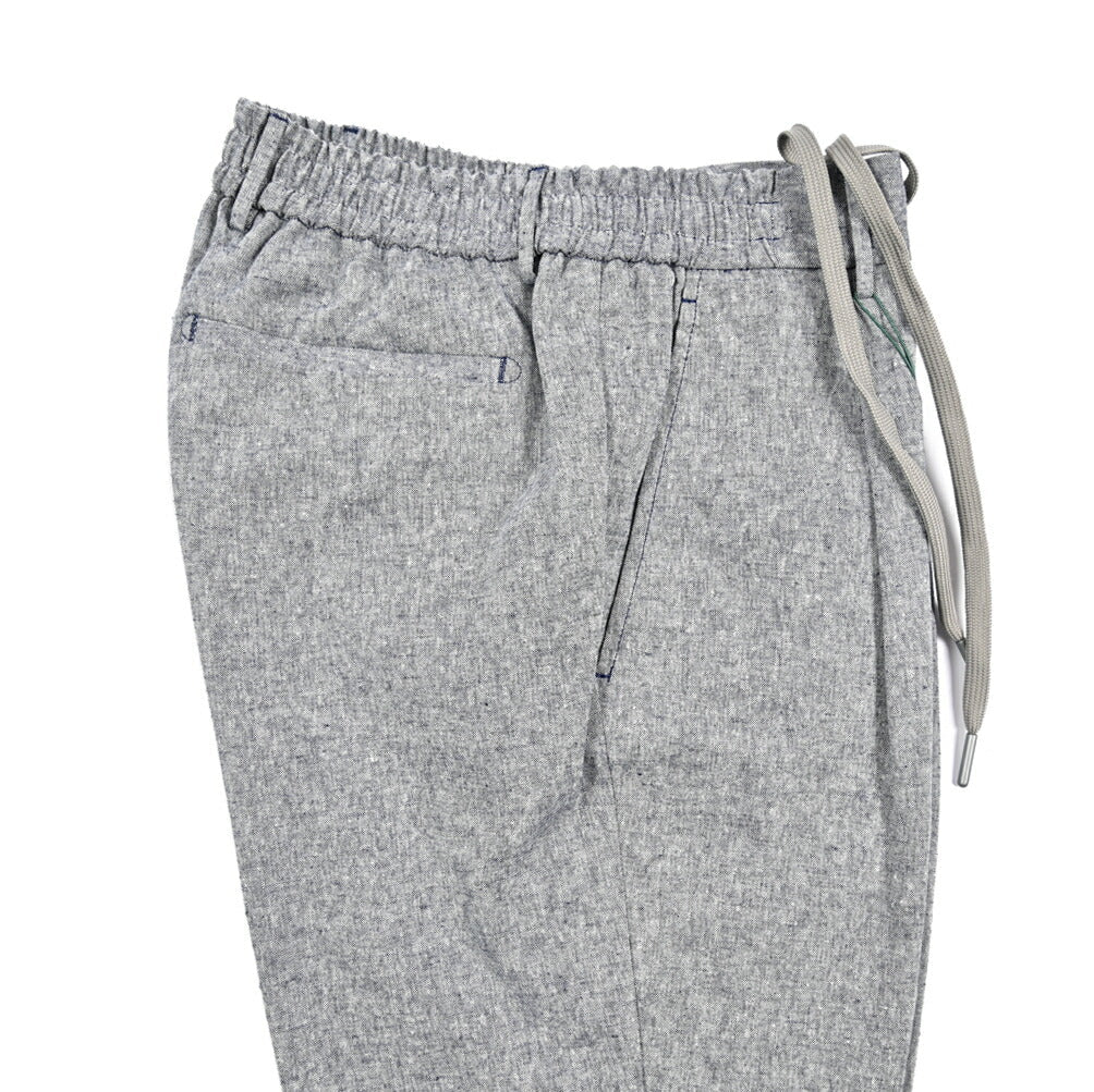 BERWICH "SPIAGGIA 1P" リネン混コットン ドローコード付きワンタックパンツ｜425467 - 46｜GUARDAROBA MILANO OFFICIAL STORE