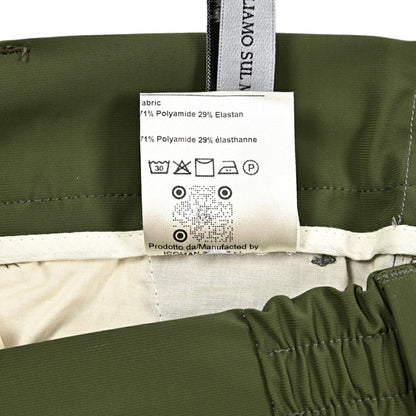 BERWICH "SPIAGGIA 1P" ストレッチナイロン ドローコード付きイージーパンツ グリーン(green) 50 | GUARDAROBA MILANO OFFICIAL STORE