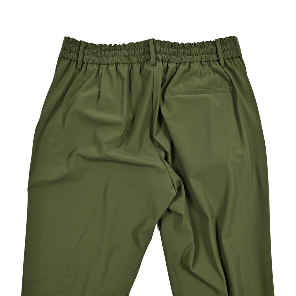 BERWICH "SPIAGGIA 1P" ストレッチナイロン ドローコード付きイージーパンツ グリーン(green) 50 | GUARDAROBA MILANO OFFICIAL STORE