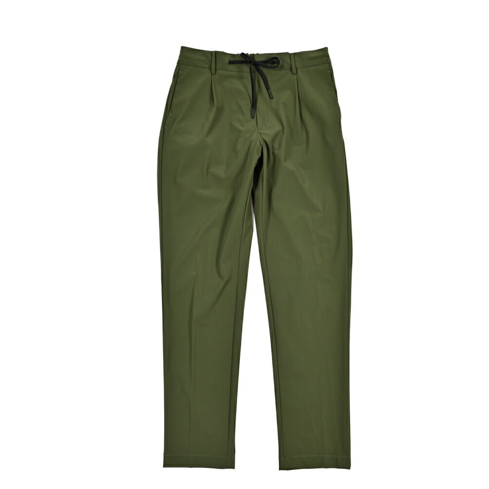 BERWICH "SPIAGGIA 1P" ストレッチナイロン ドローコード付きイージーパンツ グリーン(green) 50 | GUARDAROBA MILANO OFFICIAL STORE