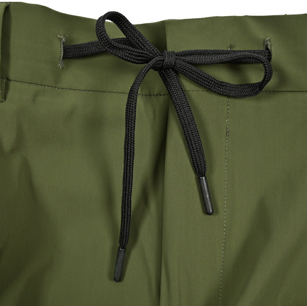 BERWICH "SPIAGGIA 1P" ストレッチナイロン ドローコード付きイージーパンツ グリーン(green) 50 | GUARDAROBA MILANO OFFICIAL STORE