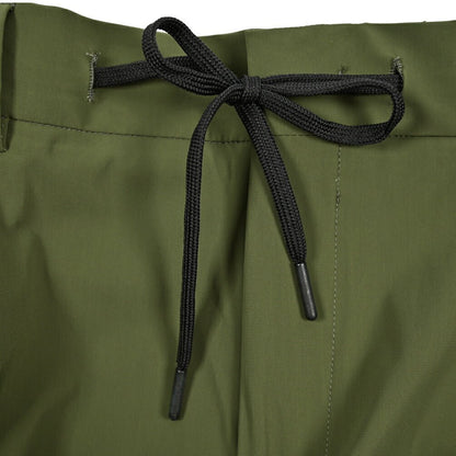 BERWICH "SPIAGGIA 1P" ストレッチナイロン ドローコード付きイージーパンツ グリーン(green) 50 | GUARDAROBA MILANO OFFICIAL STORE