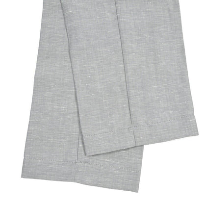 BERWICH “SPIAGGIA 1P” リネン混ウール ドローコード付きイージースラックス グレー(grey) 46 | GUARDAROBA MILANO OFFICIAL STORE