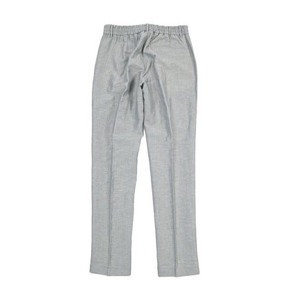 BERWICH “SPIAGGIA 1P” リネン混ウール ドローコード付きイージースラックス グレー(grey) 46 | GUARDAROBA MILANO OFFICIAL STORE