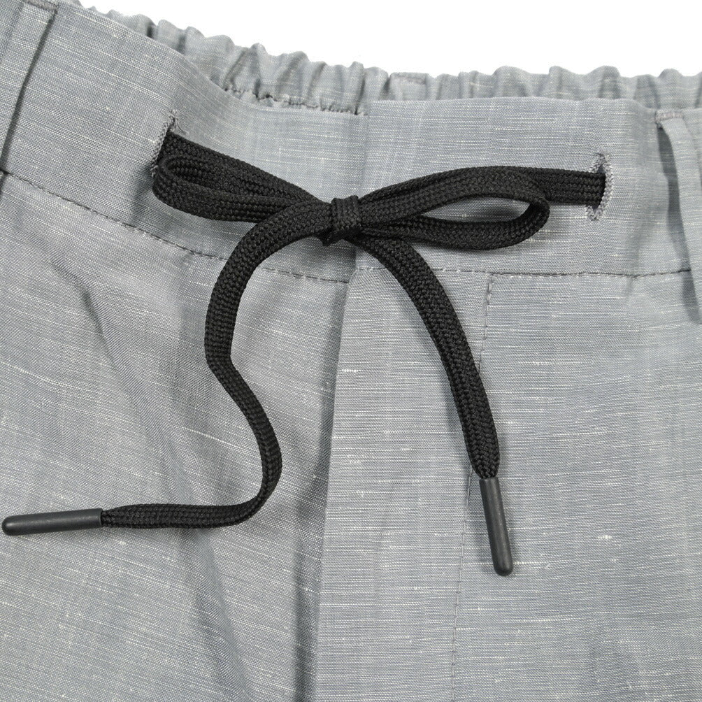 BERWICH “SPIAGGIA 1P” リネン混ウール ドローコード付きイージースラックス グレー(grey) 46 | GUARDAROBA MILANO OFFICIAL STORE