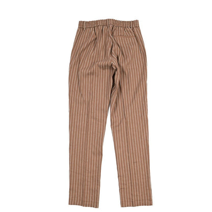 BERWICH “SPIAGGIA 1P” リネン混 ドローコード付きワンタックイージーパンツ ブラウン(brown) 48 | GUARDAROBA MILANO OFFICIAL STORE