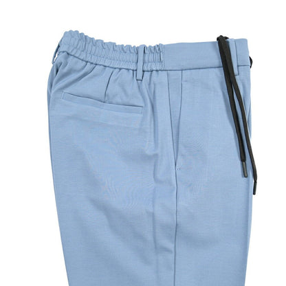 BERWICH “SPIAGGIA 1P” ビスコース混 ストレッチイージーパンツ ブルー(azure) 46 | GUARDAROBA MILANO OFFICIAL STORE