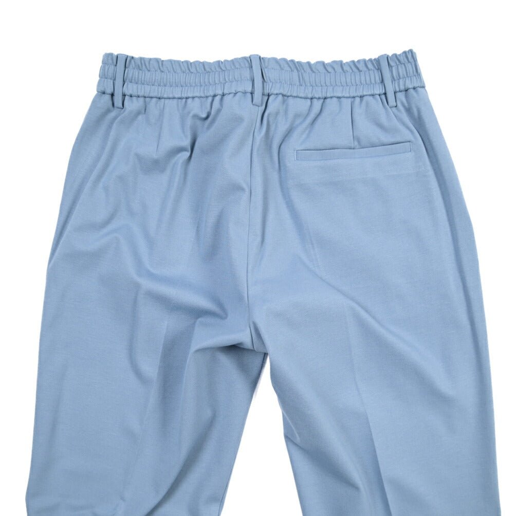BERWICH “SPIAGGIA 1P” ビスコース混 ストレッチイージーパンツ ブルー(azure) 46 | GUARDAROBA MILANO OFFICIAL STORE