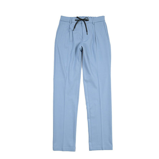 BERWICH “SPIAGGIA 1P” ビスコース混 ストレッチイージーパンツ ブルー(azure) 46 | GUARDAROBA MILANO OFFICIAL STORE