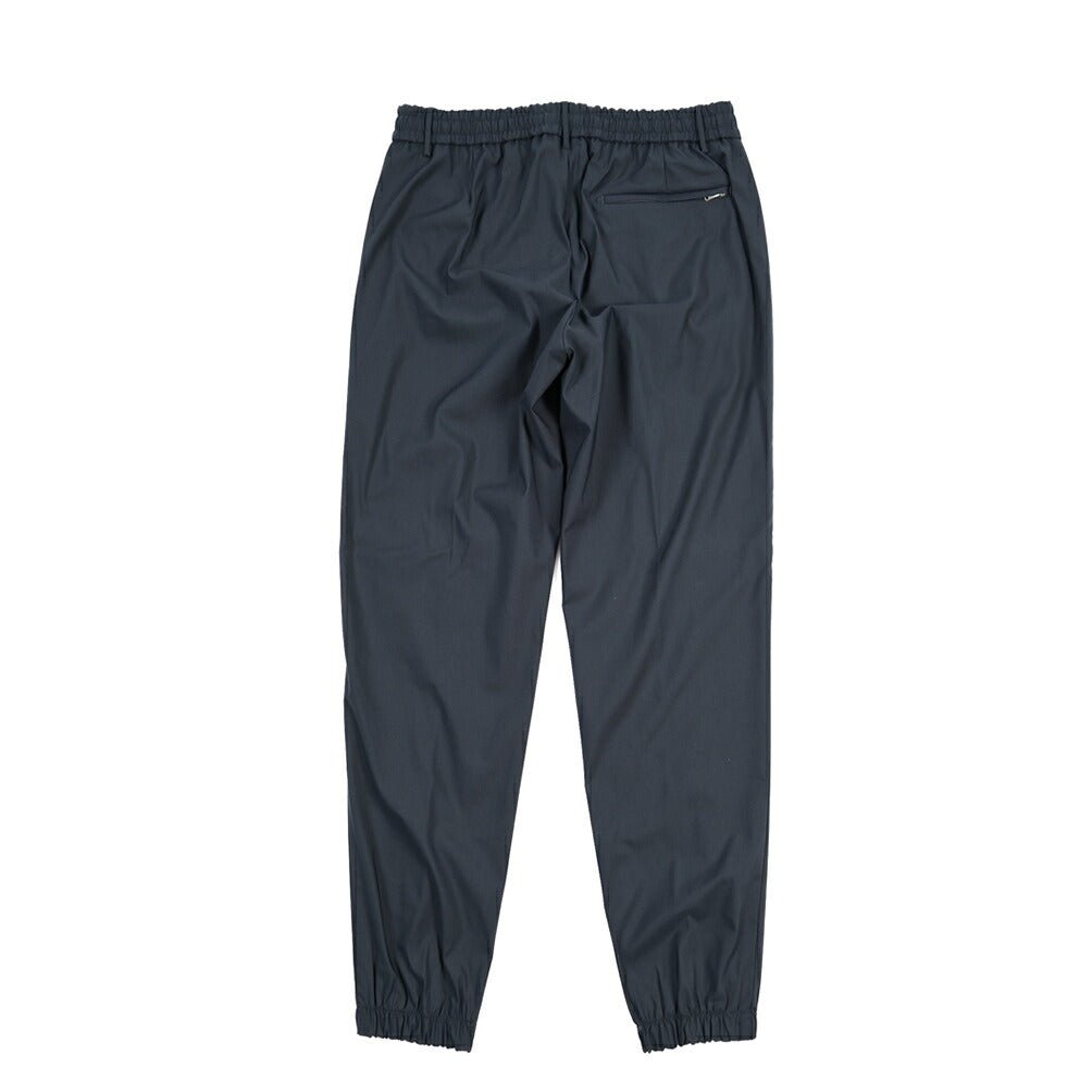 BERWICH “SPIAGGIA 1P TECH” ストレッチナイロン ワンタックイージーパンツ ネイビー(navy) 46 | GUARDAROBA MILANO OFFICIAL STORE