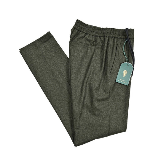 SALE｜BERWICH SPIAGGIA ウールフランネル ノータックスラックス｜414281｜GUARDAROBA MILANO OFFICIAL STORE