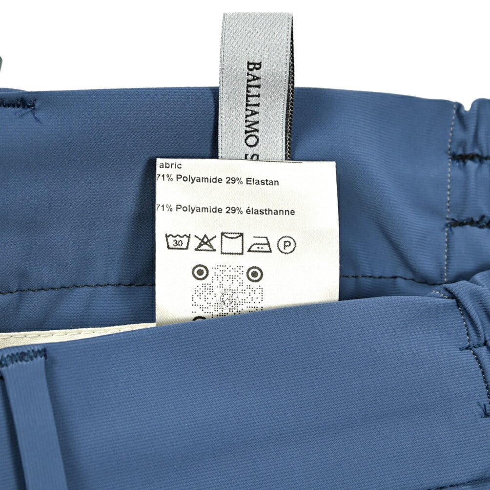 BERWICH SPIAGGIA ストレッチナイロン ワンタックイージースラックス｜422229 - 46｜GUARDAROBA MILANO OFFICIAL STORE