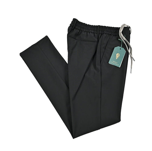 BERWICH "SPIAGGIA" ポリエステル混ウール ドローコード付きイージースラックス｜424702 - 46｜GUARDAROBA MILANO OFFICIAL STORE