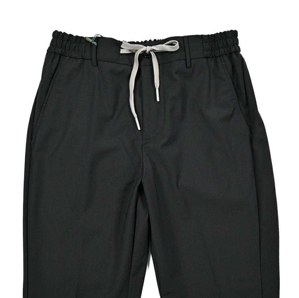 BERWICH "SPIAGGIA" ポリエステル混ウール ドローコード付きイージースラックス｜424702 - 46｜GUARDAROBA MILANO OFFICIAL STORE