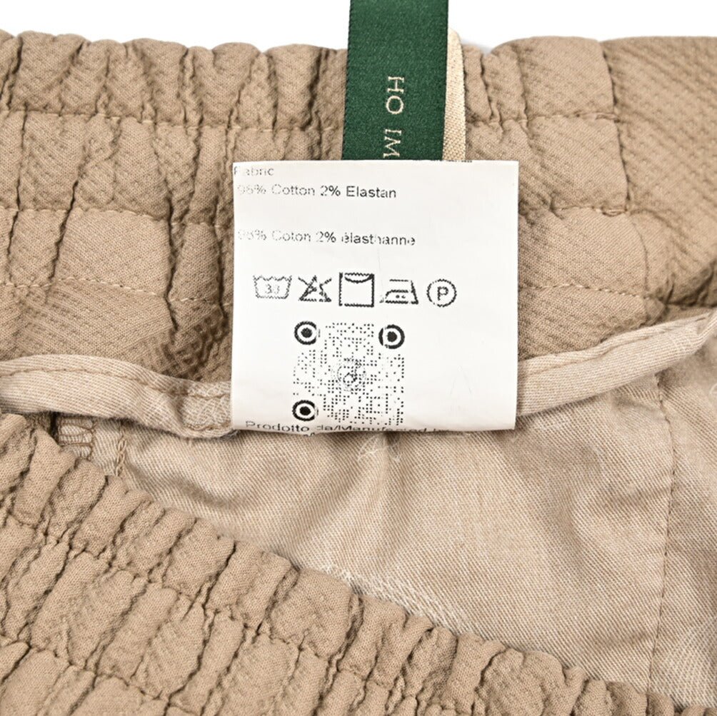 BERWICH "SPIAGGIA SHORT" ストレッチコットン ノータックショーツ ベージュ(sabbia199) S | GUARDAROBA MILANO OFFICIAL STORE