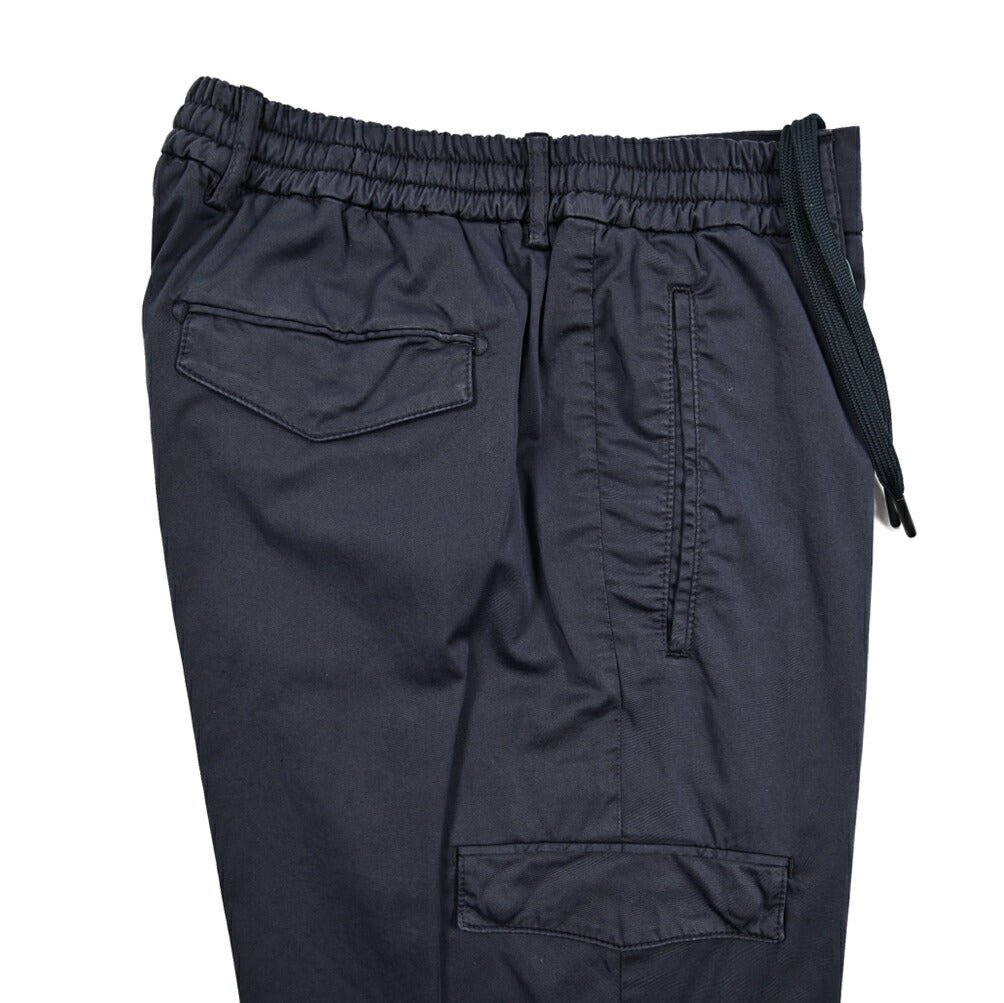 BERWICH "SUB" ストレッチコットン イージーカーゴパンツ (製品染め)｜425434 - 50｜GUARDAROBA MILANO OFFICIAL STORE