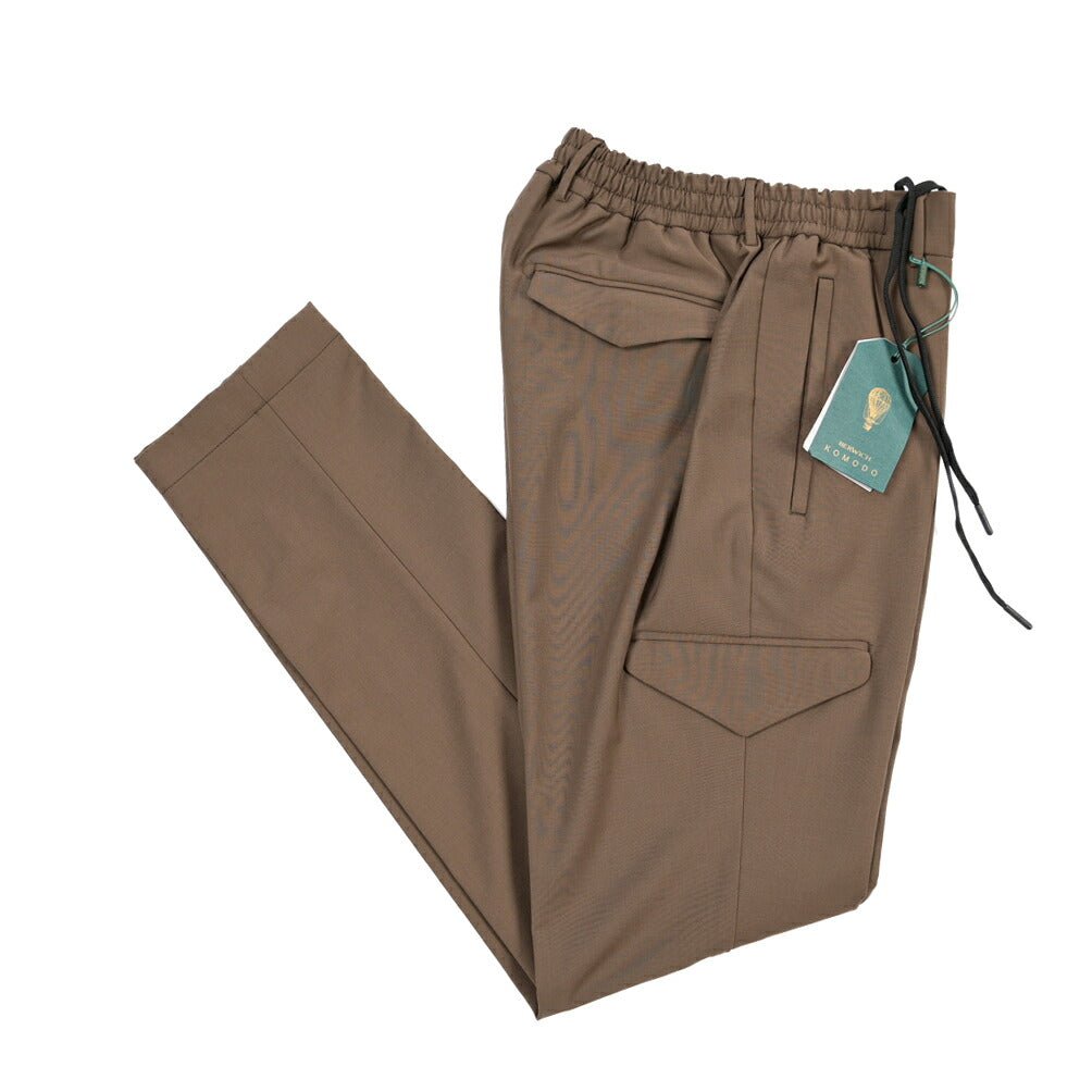 BERWICH “SUB” ストレッチウール カーゴパンツ ブラウン(brown) 46 | GUARDAROBA MILANO OFFICIAL STORE