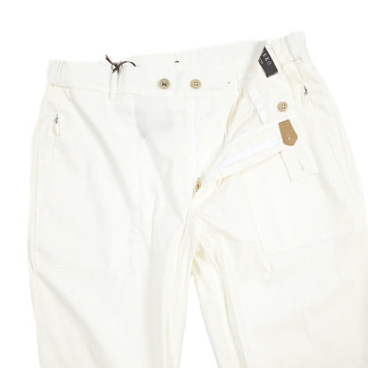 BERWICH “VK RETRO FATECH” ナイロン混コットン ベイカーパンツ ホワイト(white) 46 | GUARDAROBA MILANO OFFICIAL STORE