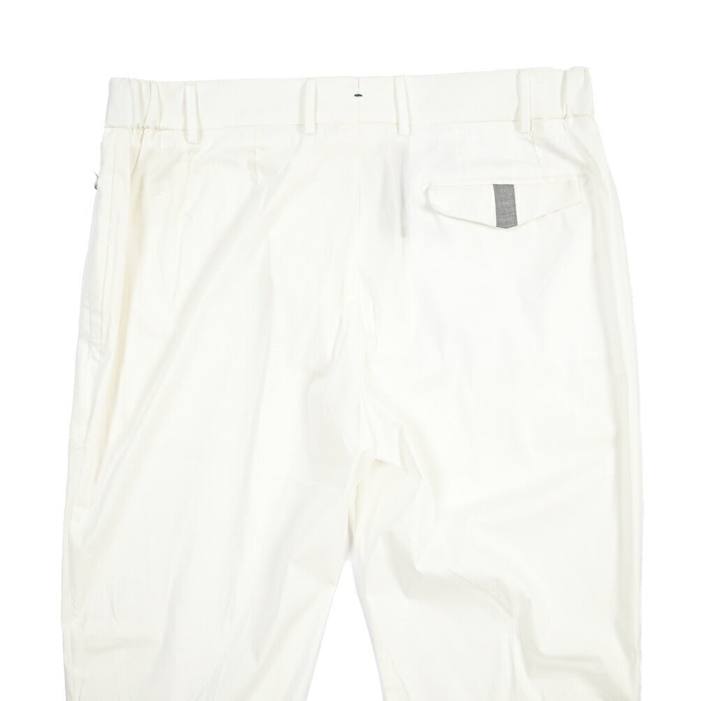 BERWICH “VK RETRO FATECH” ナイロン混コットン ベイカーパンツ ホワイト(white) 46 | GUARDAROBA MILANO OFFICIAL STORE