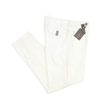 BERWICH “VK RETRO FATECH” ナイロン混コットン ベイカーパンツ ホワイト(white) 46 | GUARDAROBA MILANO OFFICIAL STORE