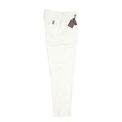 BERWICH “VK RETRO FATECH” ナイロン混コットン ベイカーパンツ ホワイト(white) 46 | GUARDAROBA MILANO OFFICIAL STORE
