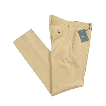 BERWICH “VULCANO 195” ストレッチコットン ノータックチノパンツ ベージュ(beige) 48 | GUARDAROBA MILANO OFFICIAL STORE