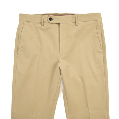 BERWICH “VULCANO 195” ストレッチコットン ノータックチノパンツ ベージュ(beige) 48 | GUARDAROBA MILANO OFFICIAL STORE