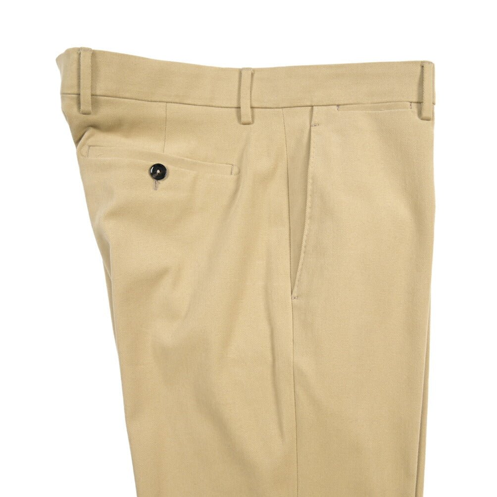 BERWICH “VULCANO 195” ストレッチコットン ノータックチノパンツ ベージュ(beige) 48 | GUARDAROBA MILANO OFFICIAL STORE