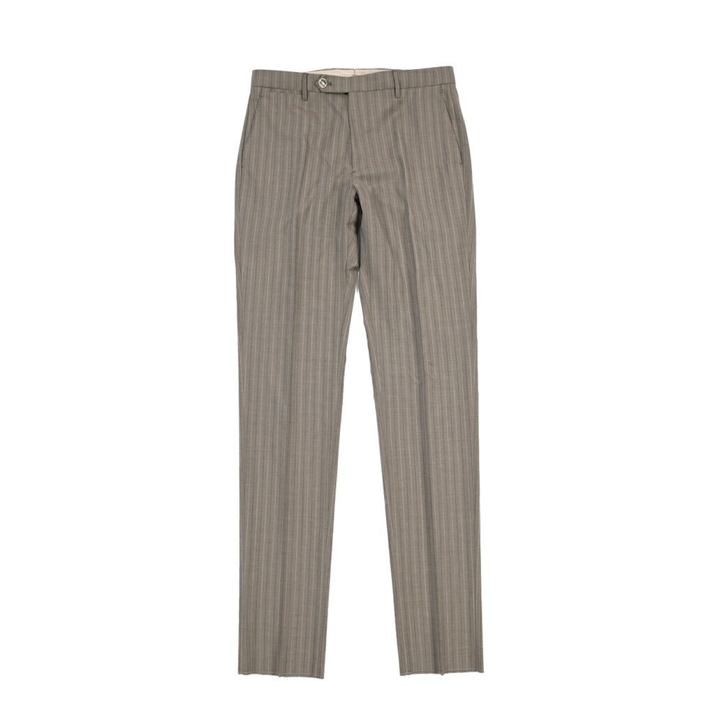 BERWICH “VULCANO 23” ヴァージンウール100% ノータックスラックス ブラウン(lt brown) 46 | GUARDAROBA MILANO OFFICIAL STORE