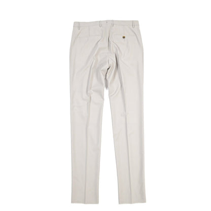 BERWICH “VULCANO 23” ウール100% ノータックスラックス / CANONICO製生地 ライトグレー(stone) 50 | GUARDAROBA MILANO OFFICIAL STORE