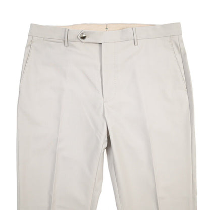 BERWICH “VULCANO 23” ウール100% ノータックスラックス / CANONICO製生地 ライトグレー(stone) 50 | GUARDAROBA MILANO OFFICIAL STORE
