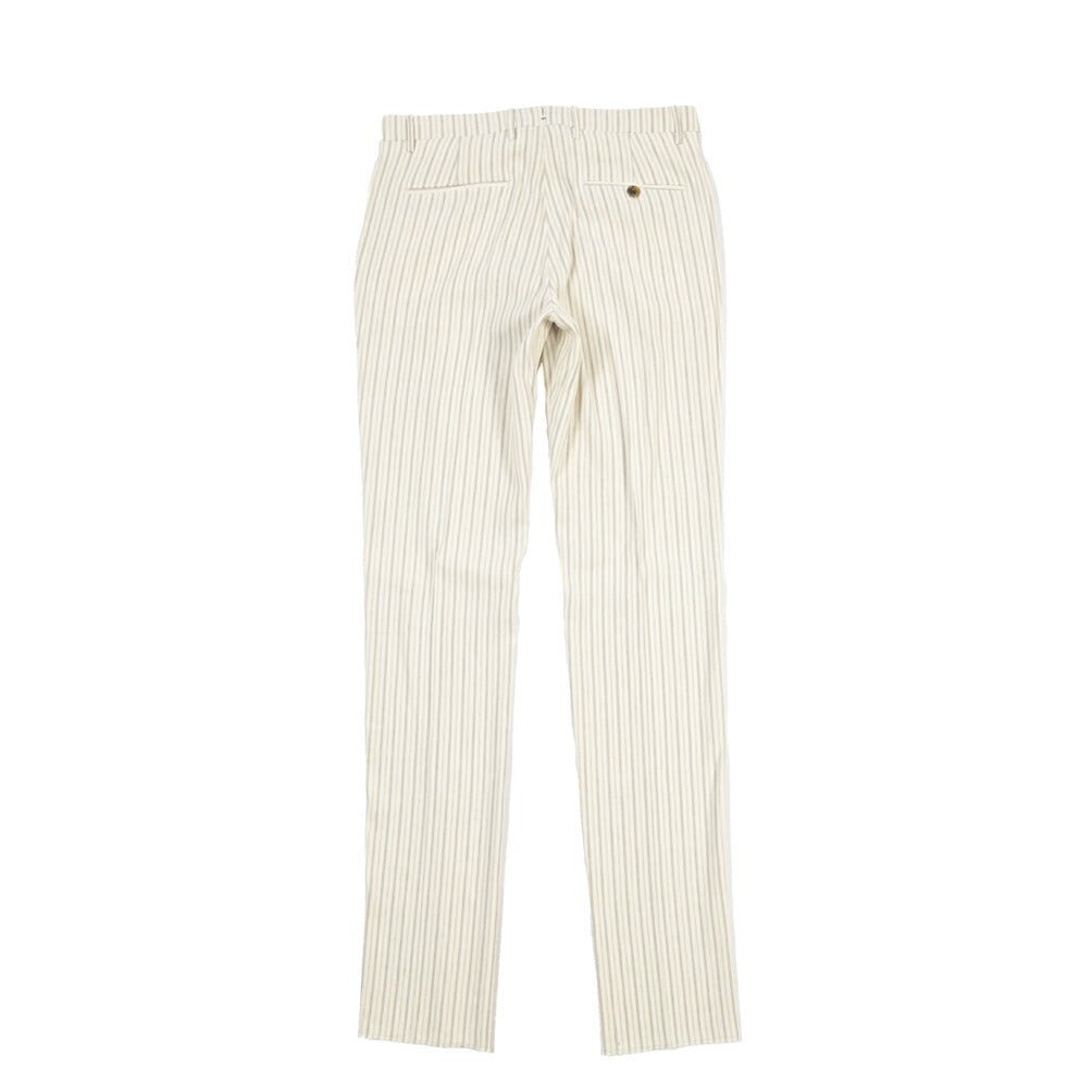 BERWICH “VULCANO 23” コットン混リネン ノータックパンツ オフホワイト(ecru) 46 | GUARDAROBA MILANO OFFICIAL STORE