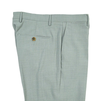 BERWICH “VULCANO 23” シルク混ウール ノータックスラックス グリーン(lt green) 46 | GUARDAROBA MILANO OFFICIAL STORE