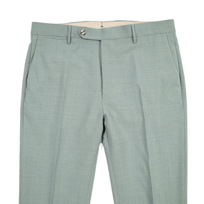 BERWICH “VULCANO 23” シルク混ウール ノータックスラックス グリーン(lt green) 46 | GUARDAROBA MILANO OFFICIAL STORE