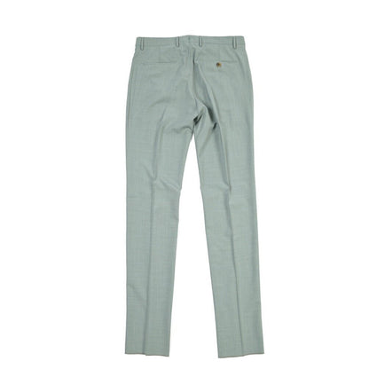 BERWICH “VULCANO 23” シルク混ウール ノータックスラックス グリーン(lt green) 46 | GUARDAROBA MILANO OFFICIAL STORE