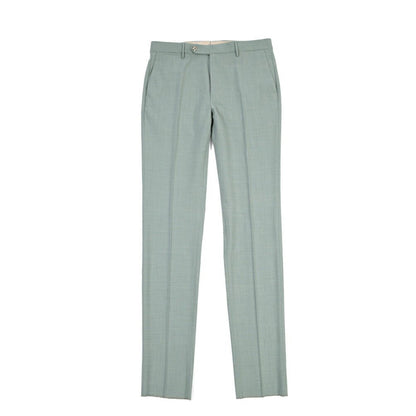 BERWICH “VULCANO 23” シルク混ウール ノータックスラックス グリーン(lt green) 46 | GUARDAROBA MILANO OFFICIAL STORE
