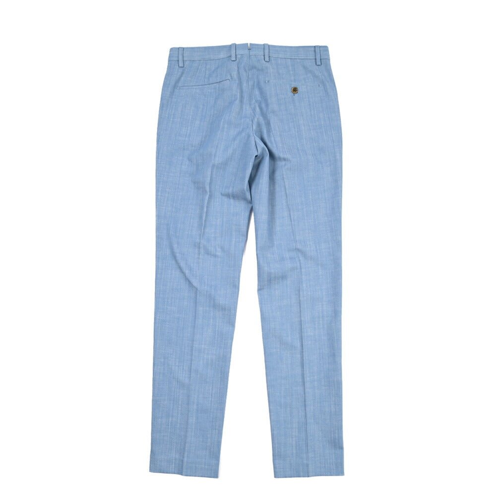 BERWICH “VULCANO 23” コットン混 ノータックパンツ ブルー(azure) 46 | GUARDAROBA MILANO OFFICIAL STORE