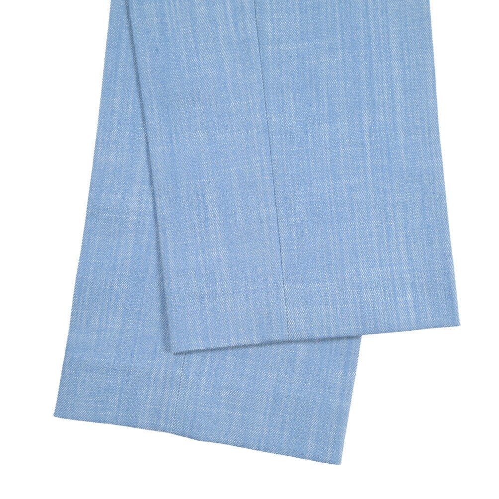BERWICH “VULCANO 23” コットン混 ノータックパンツ ブルー(azure) 46 | GUARDAROBA MILANO OFFICIAL STORE